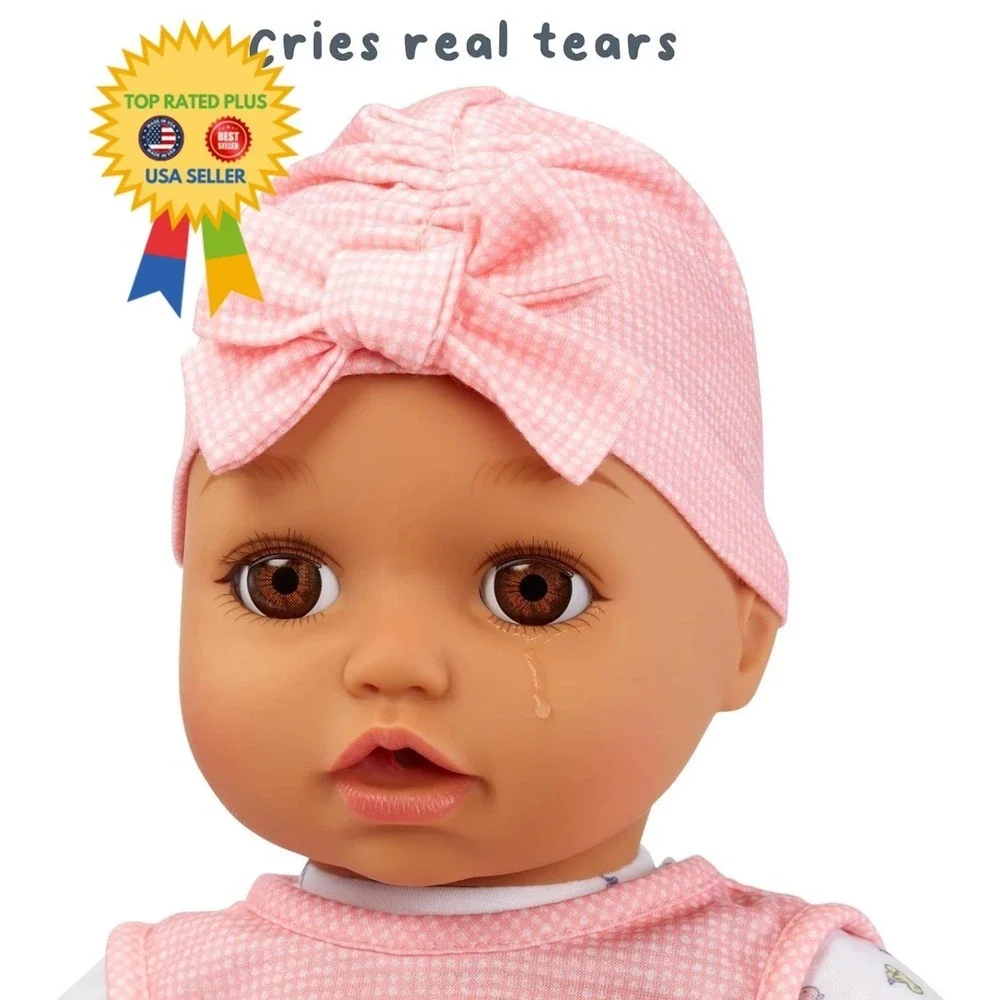 My Real Baby Doll Ava - Light Brown Eyes: Realistic Soft-Bodied Baby Doll